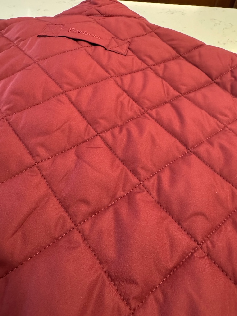 Barbour Lowerdale Gilet Men’s Medium Burgundy Quilted Vest — Like New